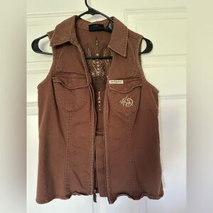 Harley-Davidson Zip-Up Vest | Size: S